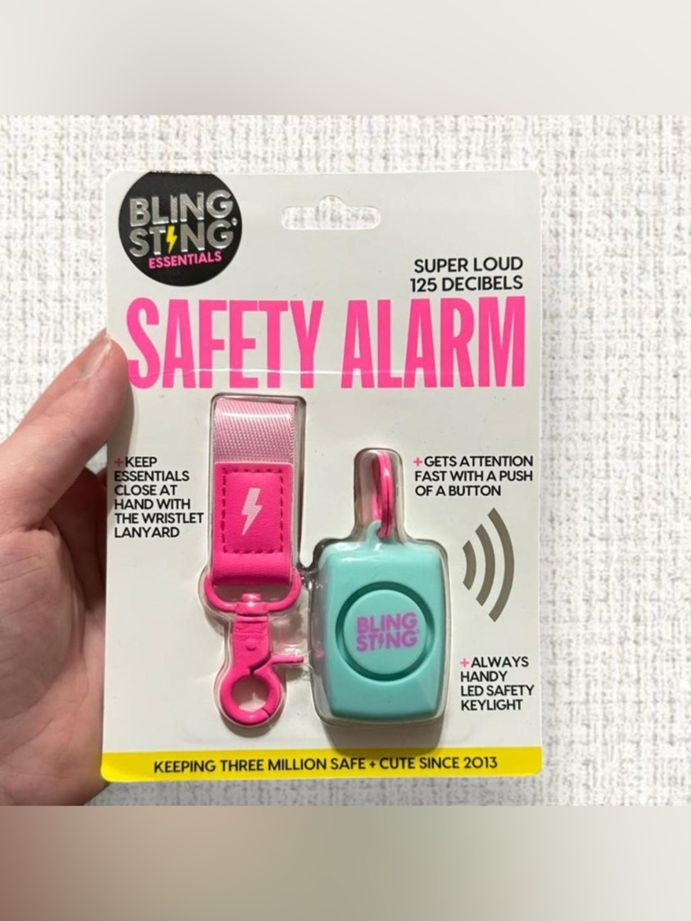 Bling Sting Safety Alarm Keychain